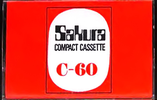 Compact Cassette Sakura 60 Type I Normal Hong Kong