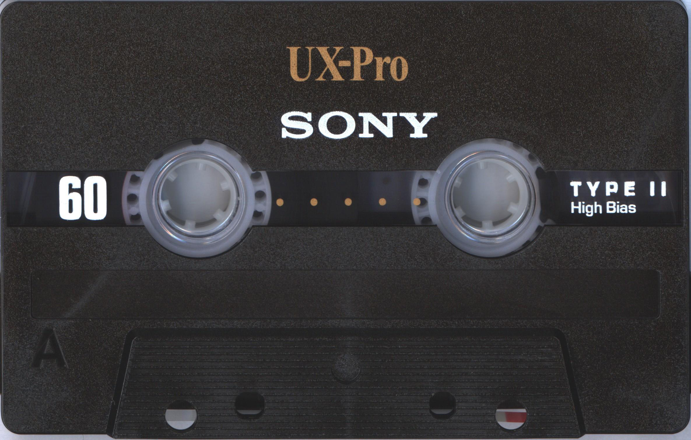 Compact Cassette Sony UX-Pro 60 Type II Chrome 1995 North America