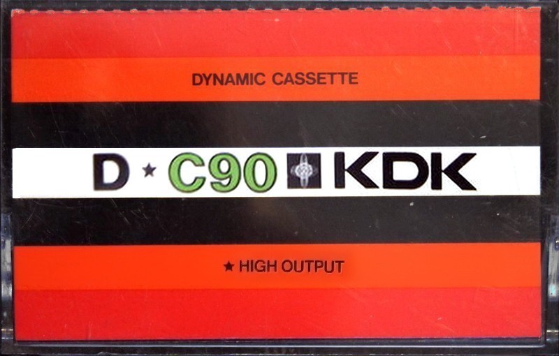 Compact Cassette KDK D 90 "black" Type I Normal 1973 Hong Kong