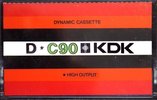 Compact Cassette KDK D 90 "black" Type I Normal 1973 Hong Kong