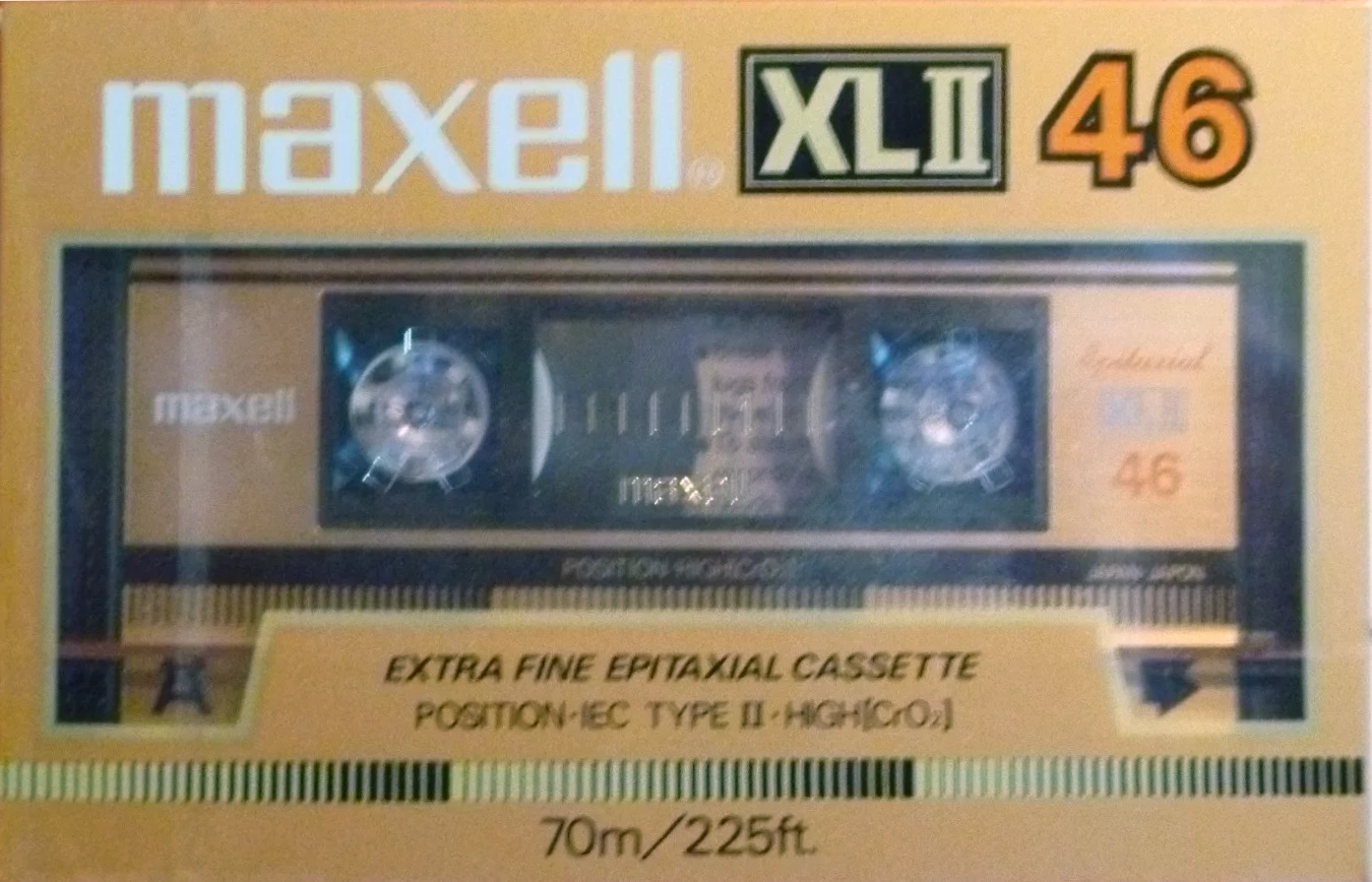 Compact Cassette Maxell XLII 46 Type II Chrome 1984 USA