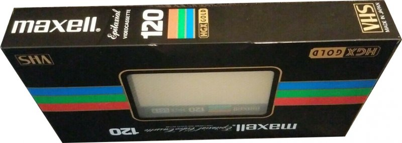 VHS, Video Home System Maxell HGX Gold 120 "T-120HGX(G)" Type II Chrome 1983 USA