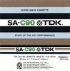 Compact Cassette TDK SA 90 Type II Chrome 1974 Europe, USA