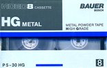 Video8, Hi8, Digital8 Bauer 30 "P5-30 HG" Type IV Metal 1989 Germany
