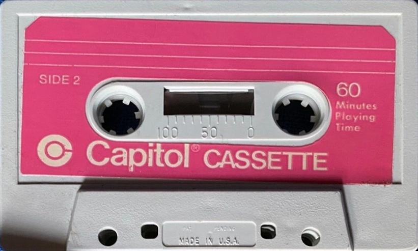 Compact Cassette Capitol Psychedelic Mushroom 60 Type I Normal 1969 USA