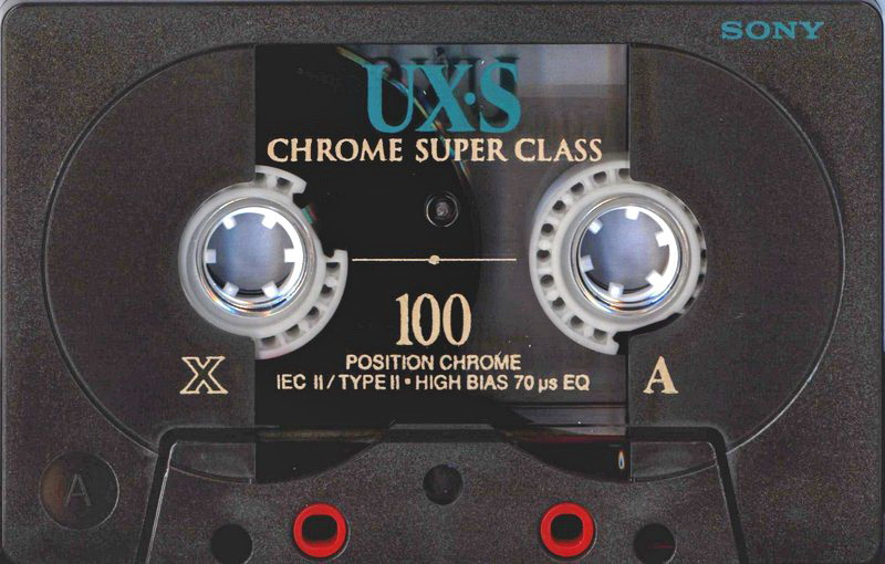 Compact Cassette Sony UX-S 100 "C-100 UXSC" Type II Chrome 1998 Europe