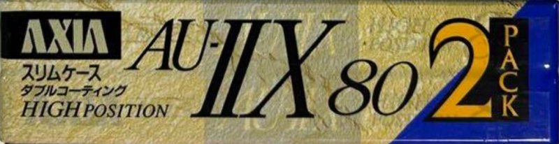 2 pack AXIA AU-IIx 80 "AU2X A 802" Type II Chrome 1992 Japan