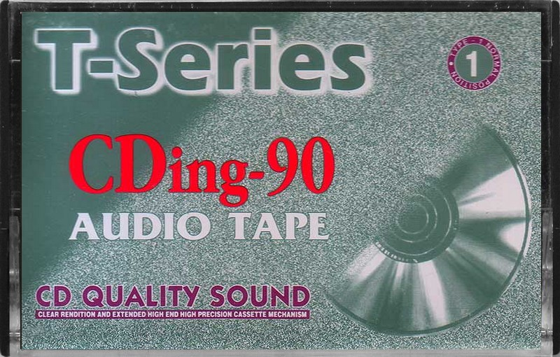 Compact Cassette T-Series CDing 90 Type I Normal 2000 India