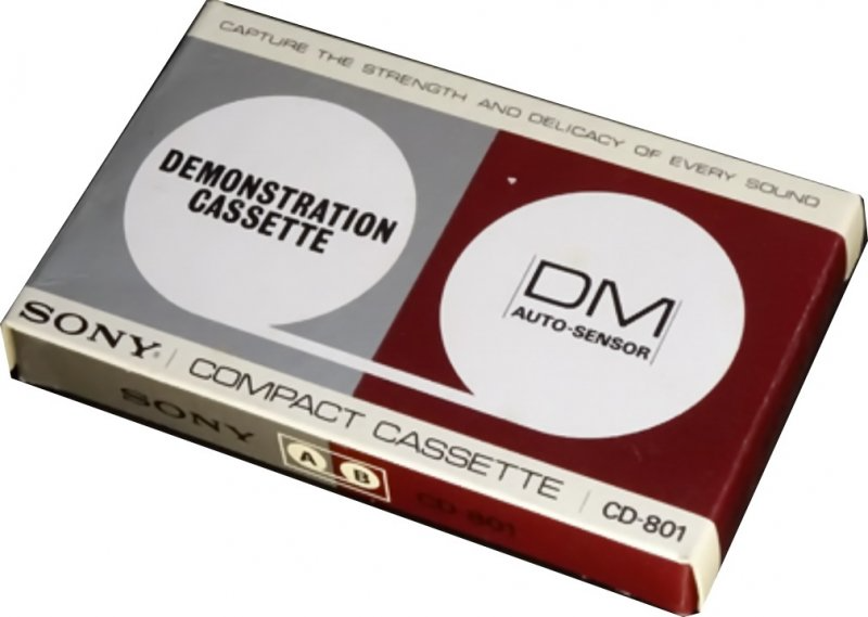 Compact Cassette Sony 30 "CD-801" Demonstration Tape 1971 Japan