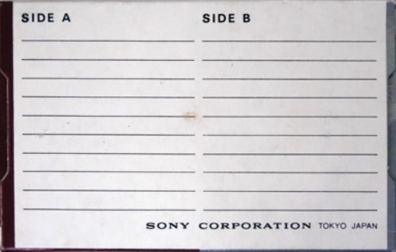 Compact Cassette: Sony  -  30