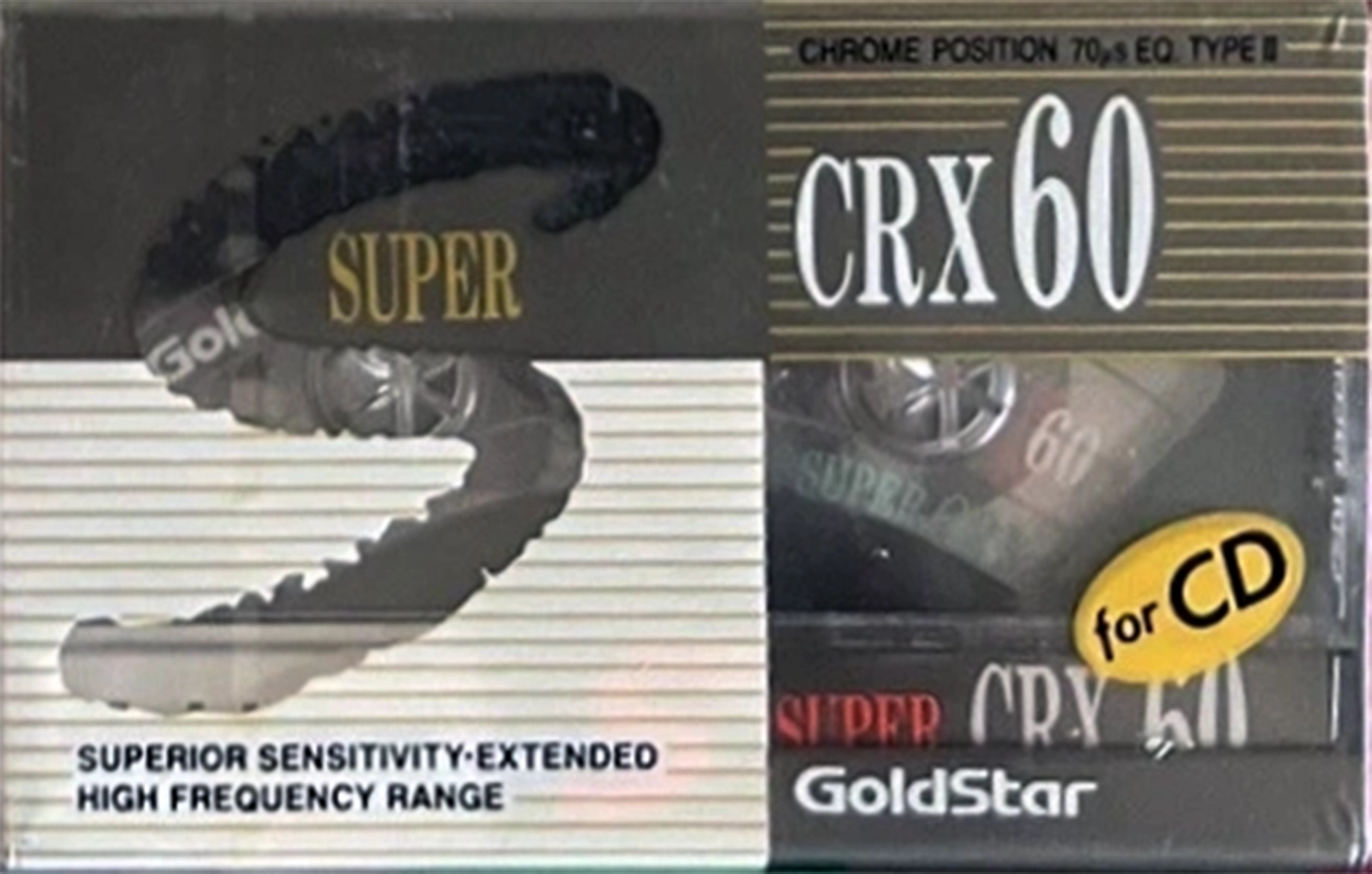 Compact Cassette Goldstar CRX 60 Type II Chrome 1991 North America
