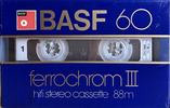Compact Cassette BASF Ferrochrom 60 Type III Ferro Chrome 1981 Europe