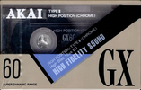 Compact Cassette Akai GX 60 Type II Chrome 1991 Europe