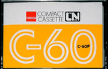Compact Cassette Sharp LN 60 "C-60P" Type I Normal 1974 Worldwide