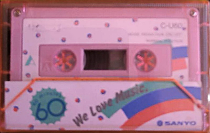 Compact Cassette Sanyo We Love Music 60 "Pink" Type I Normal 1983 Japan