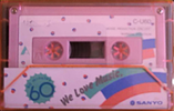 Compact Cassette Sanyo We Love Music 60 "Pink" Type I Normal 1983 Japan