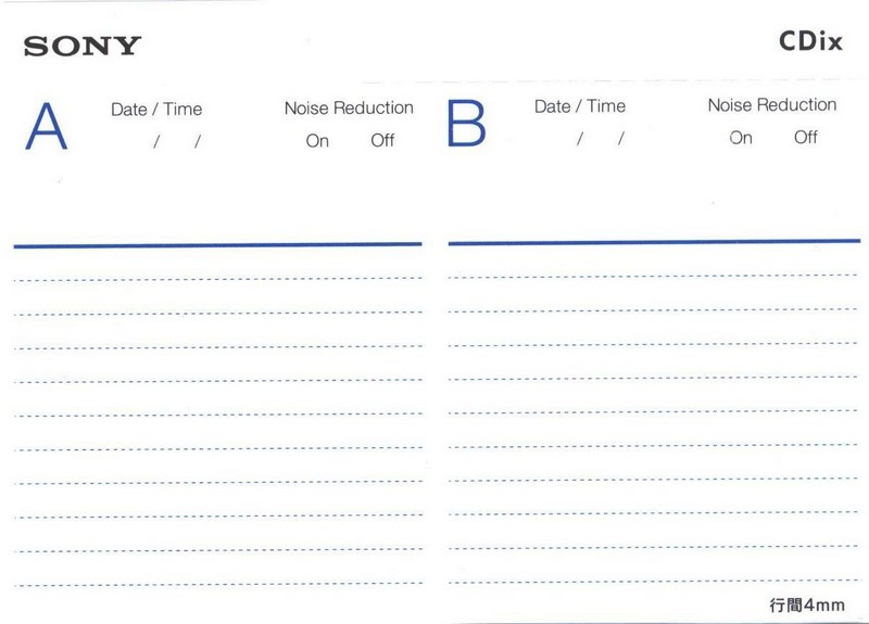 Compact Cassette: Sony  - CDix II 46