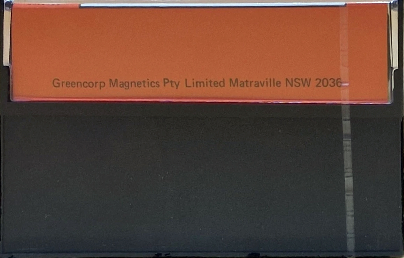 Compact Cassette Greencorp 90 "Mastering cassette" Type I Normal 1975 Australia