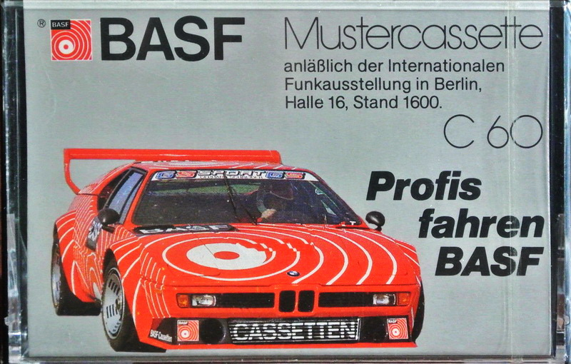 Compact Cassette BASF Chromdioxid Super II 60 "Mustercassette Profis fahren" Type II Chrome 1981 Germany