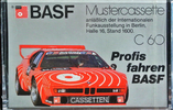 Compact Cassette BASF Chromdioxid Super II 60 "Mustercassette Profis fahren" Type II Chrome 1981 Germany