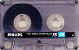 Compact Cassette Philips FS 60 Type I Normal 1987 Europe