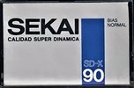 Compact Cassette Sekai SD-X 90 Type I Normal 1988 Latin America