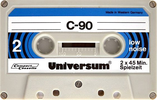Compact Cassette Universum 90 Type I Normal 1973 Europe