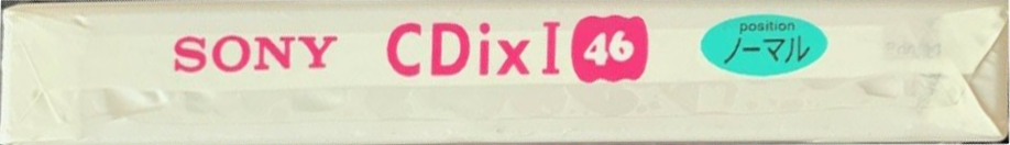 Compact Cassette Sony CDix I 46 "C-46CDX1G" Type I Normal 1999 Japan