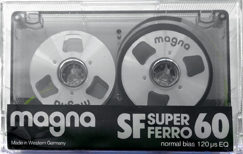 Compact Cassette Magna SF 60 Type I Normal 1984 Europe