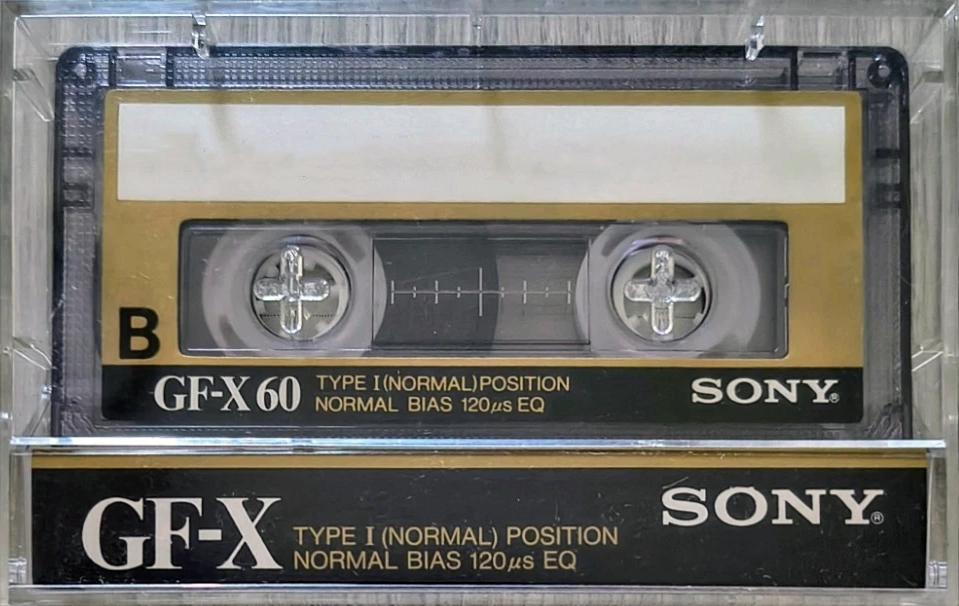 Compact Cassette Sony GF-X 60 "market Asia or Euro" Type I Normal 1985 Thailand