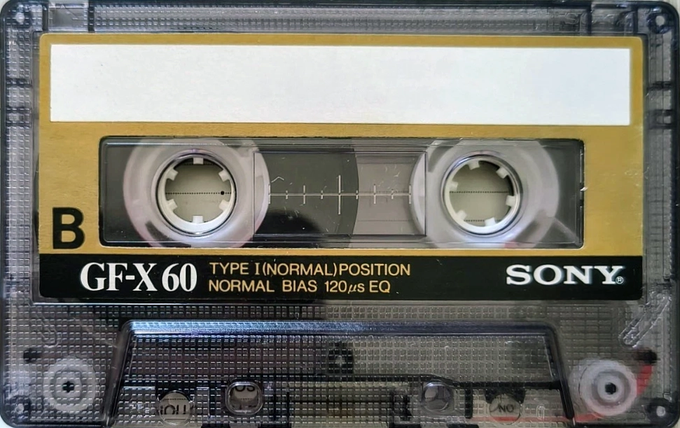 Compact Cassette Sony GF-X 60 "market Asia or Euro" Type I Normal 1985 Thailand