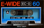 Compact Cassette E-Wide 60 "EC-D" Type II Chrome China