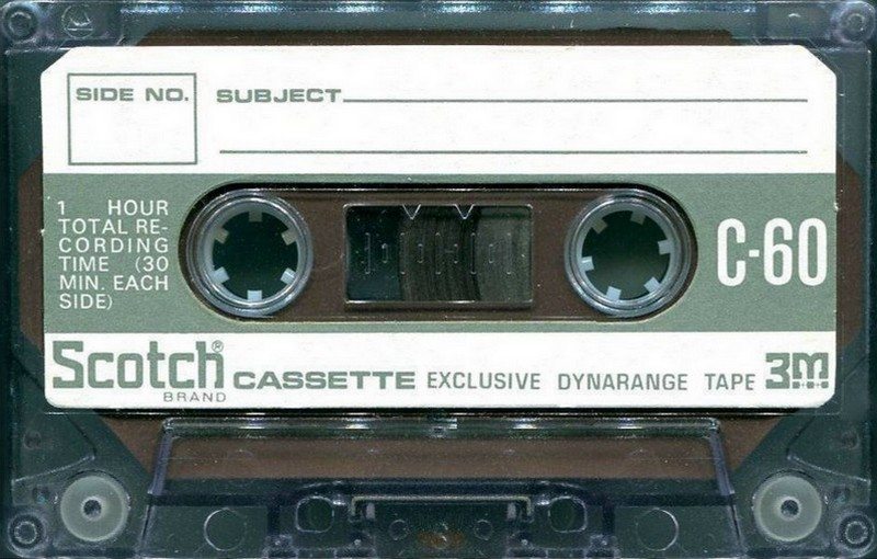 Compact Cassette Scotch Dynarange 60 Type I Normal 1971 Japan