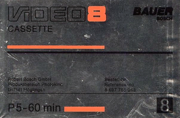 Video8, Hi8, Digital8 Bauer 60 Type IV Metal Germany