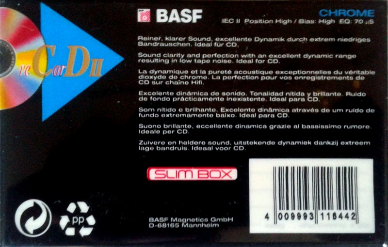 Compact Cassette: BASF  - Record II 74