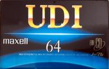 Compact Cassette Maxell UDI / UD1 64 "UD1-64G" Type I Normal 1994 Japan