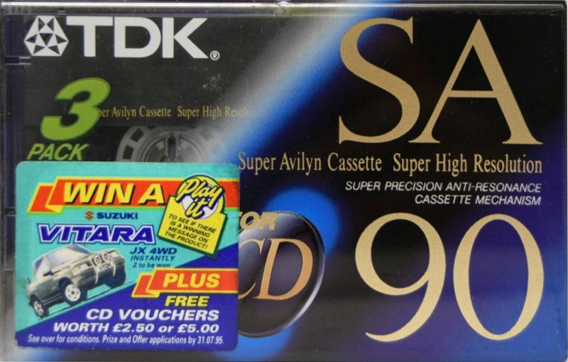 3 pack: TDK  - SA 90