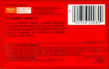 Compact Cassette TDK D 46 Type I Normal 1985 USA