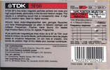 Compact Cassette TDK SF 60 "SF-60SE" Type II Chrome 1990 Australia, Europe