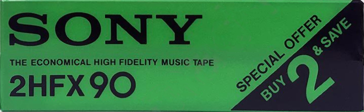 2 pack Sony HFX 90 Type I Normal 1978 USA