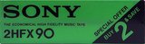 2 pack Sony HFX 90 Type I Normal 1978 USA
