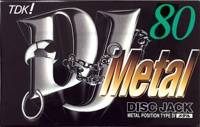 Compact Cassette TDK DJ Metal Disc Jack 80 "DJM-80S" Type IV Metal 1997 Japan
