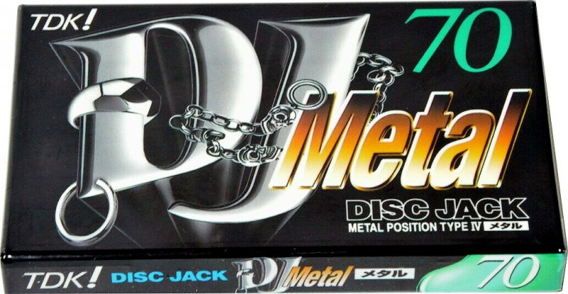 Compact Cassette TDK DJ Metal Disc Jack 70 "DJM-70S" Type IV Metal 1997 Japan