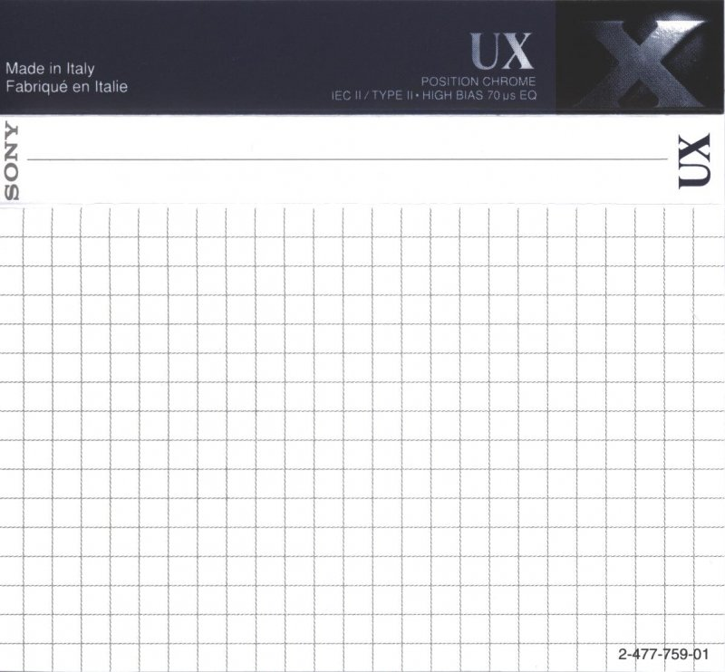 Compact Cassette: Sony  - UX 60
