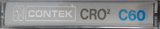Compact Cassette Contek 60 Type II Chrome Europe