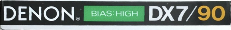 Compact Cassette Denon DX7 90 Type II Chrome 1982 Europe