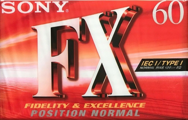 Compact Cassette Sony FX 60 "C-60FX1D" Type I Normal 1999 Worldwide