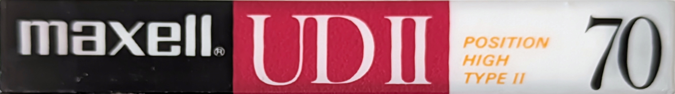 Compact Cassette Maxell UDII / UD2 70 Type II Chrome 1989 Japan