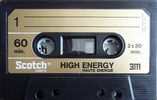 Compact Cassette Scotch High Energy 60 Type I Normal 1975 Europe