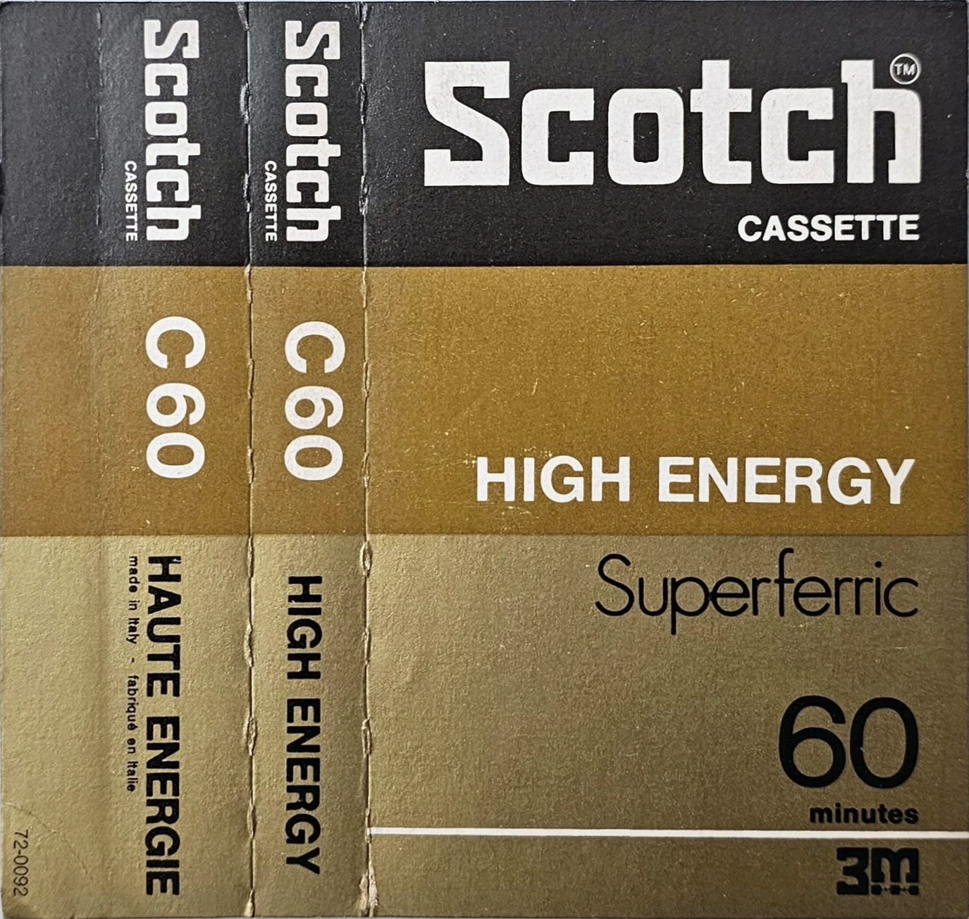 Compact Cassette Scotch High Energy 60 Type I Normal 1975 Europe